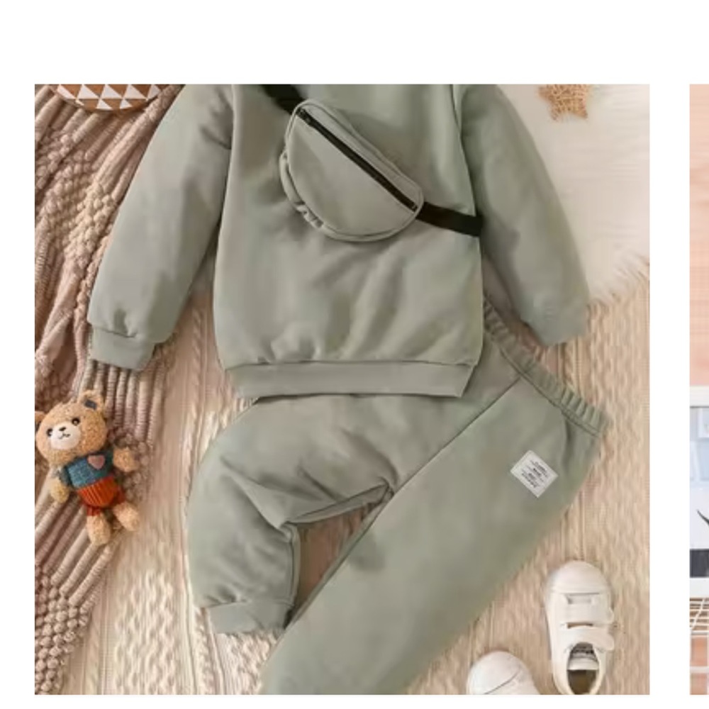 Kids' Light Grey Sweatshirt and Joggers Set